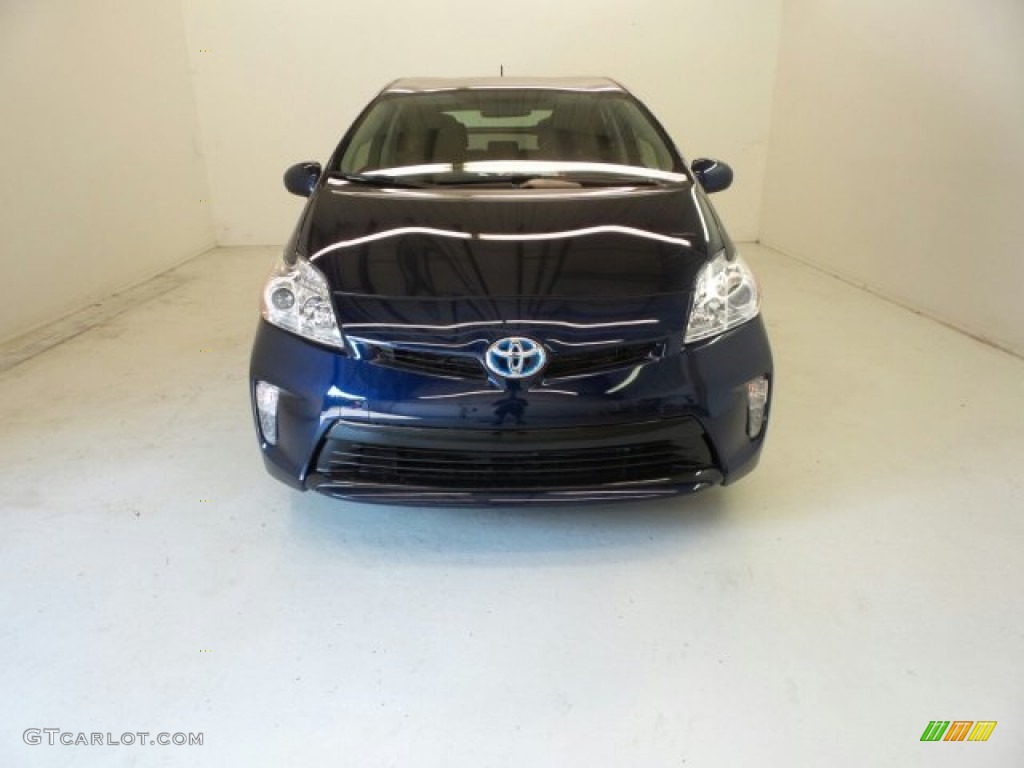 2015 Prius Three Hybrid - Nautical Blue Metallic / Dark Gray photo #3