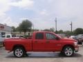 2008 Flame Red Dodge Ram 1500 Big Horn Edition Quad Cab  photo #2