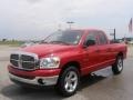 2008 Flame Red Dodge Ram 1500 Big Horn Edition Quad Cab  photo #7