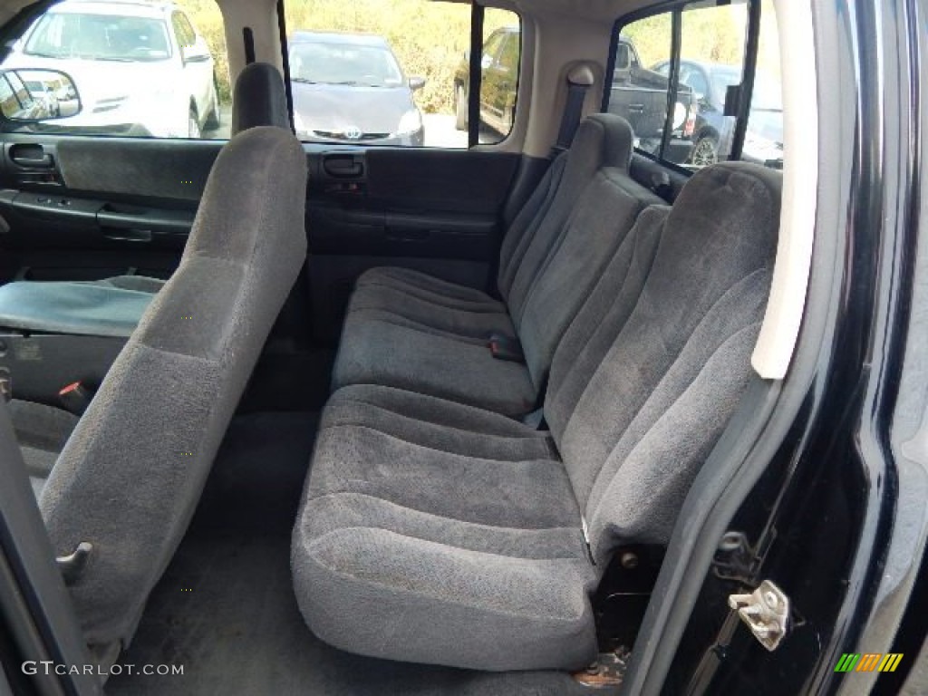 2003 Dakota Sport Quad Cab 4x4 - Black / Dark Slate Gray photo #15