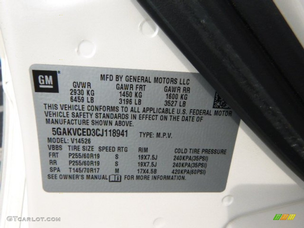 2012 Enclave AWD - White Opal / Cashmere photo #20
