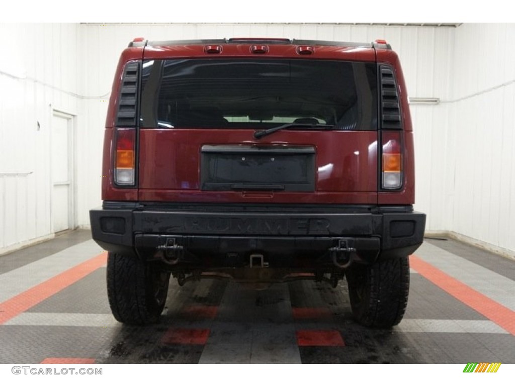 2003 H2 SUV - Red Metallic / Wheat photo #9