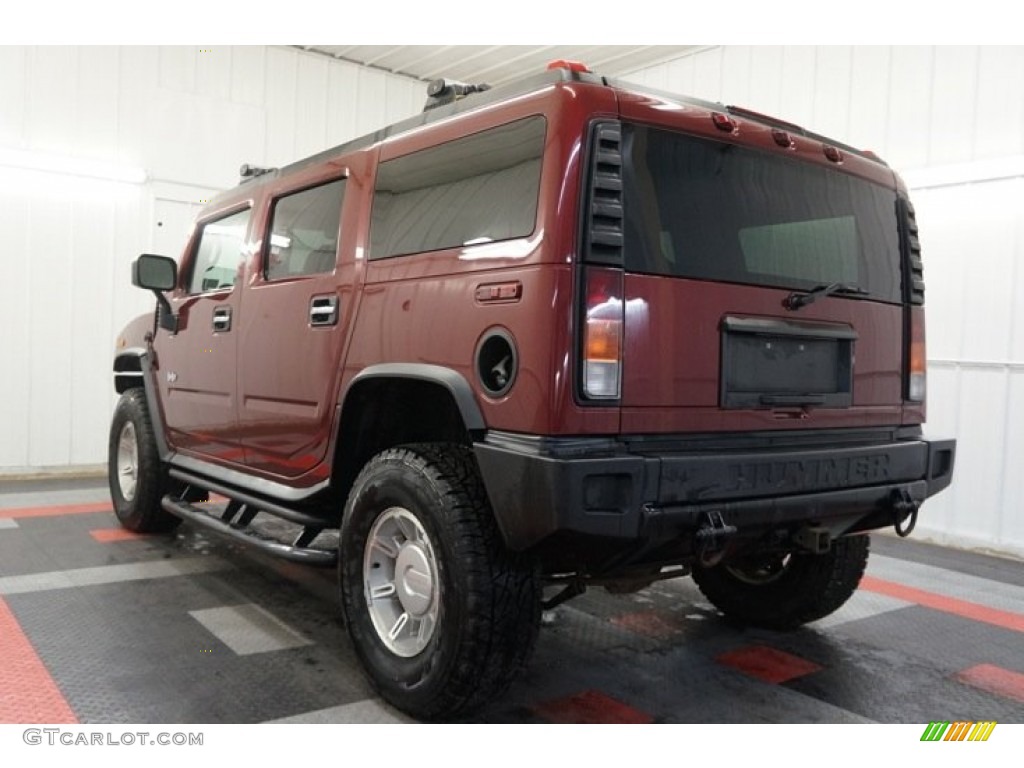 2003 H2 SUV - Red Metallic / Wheat photo #10