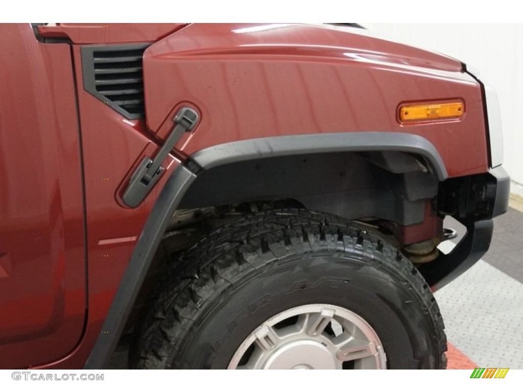 2003 H2 SUV - Red Metallic / Wheat photo #41