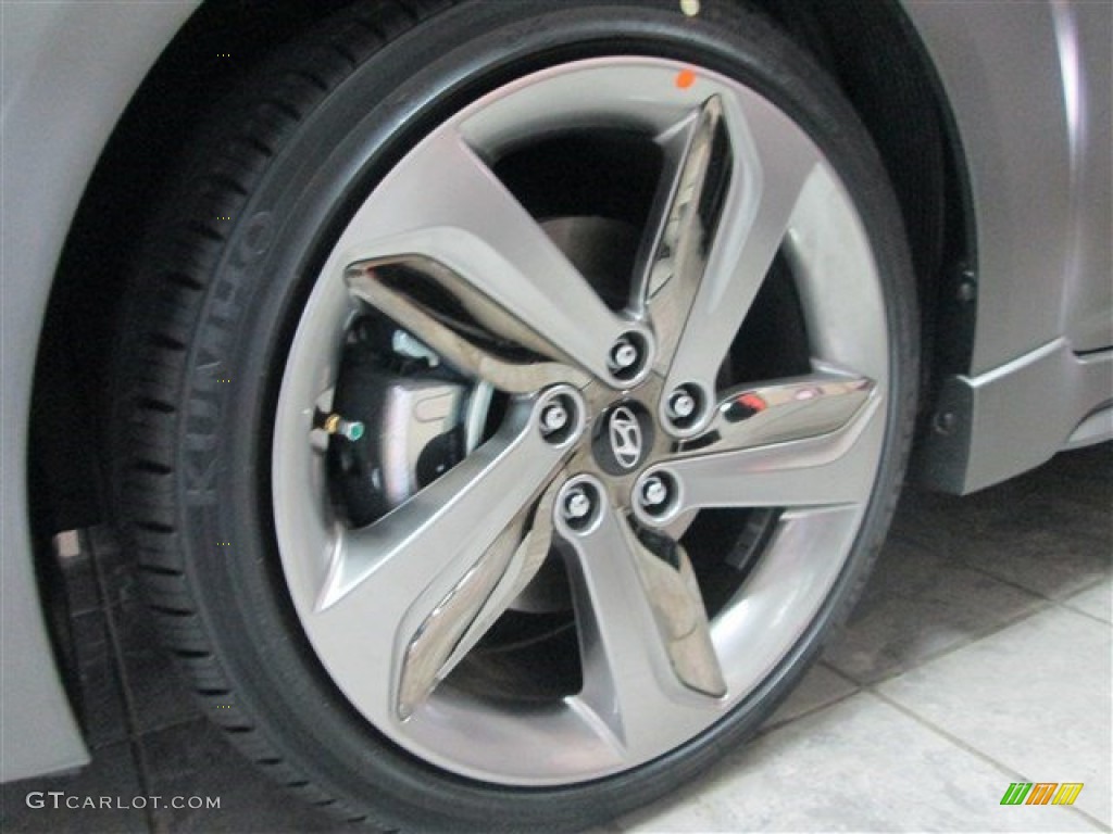 2015 Veloster Turbo - Matte Gray / Black photo #3