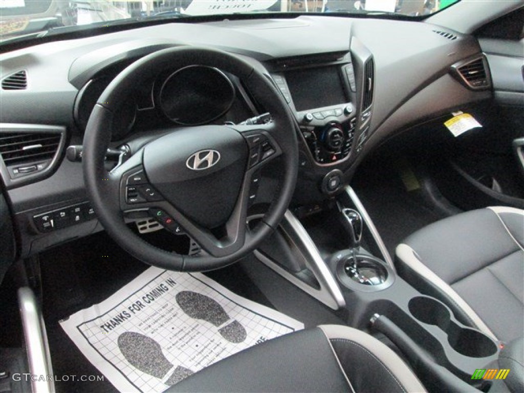 2015 Veloster Turbo - Matte Gray / Black photo #6