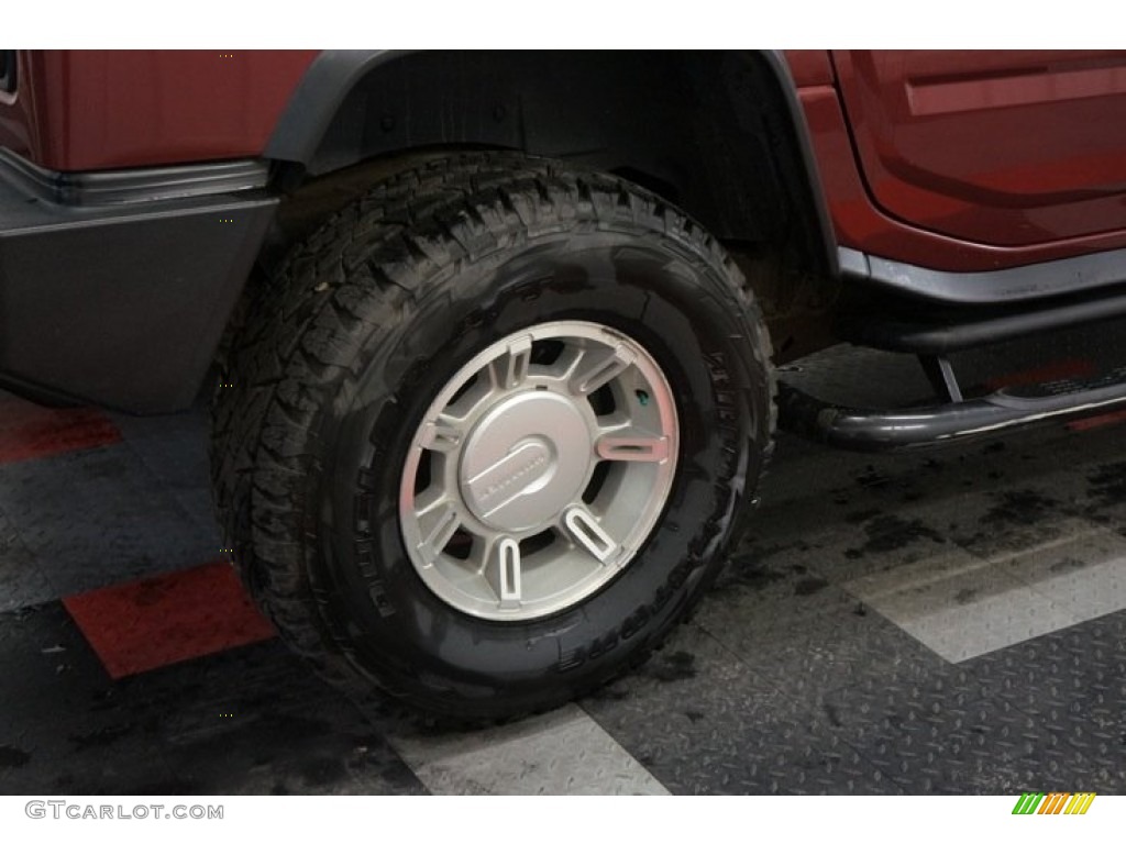 2003 H2 SUV - Red Metallic / Wheat photo #50