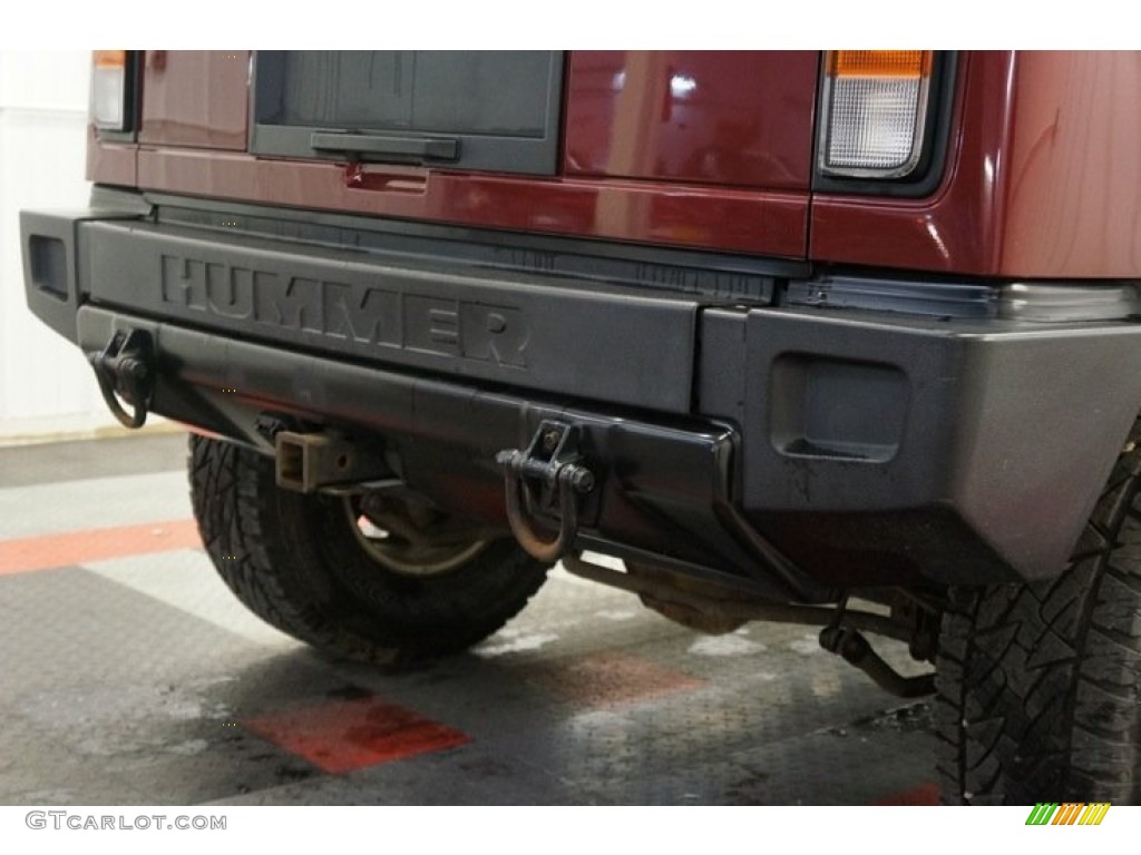 2003 H2 SUV - Red Metallic / Wheat photo #53