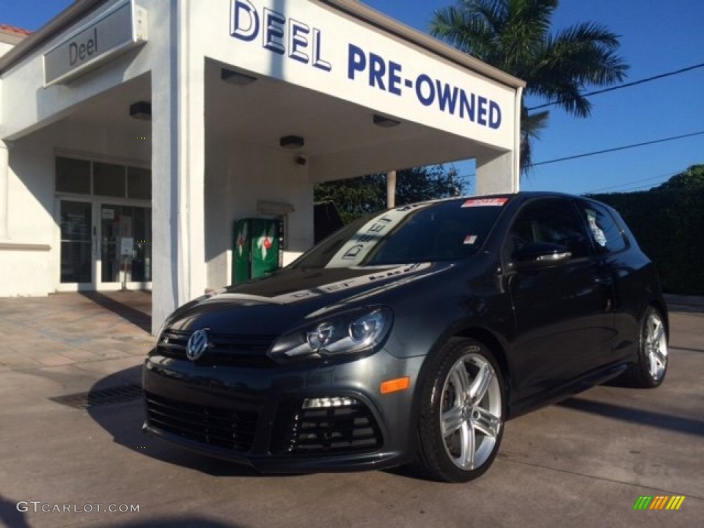 2012 Golf R 2 Door 4Motion - Carbon Steel Grey Metallic / R Titan Black Leather photo #1