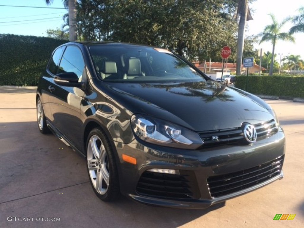 2012 Golf R 2 Door 4Motion - Carbon Steel Grey Metallic / R Titan Black Leather photo #7