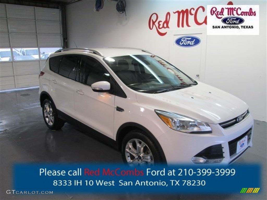 2015 Escape Titanium - White Platinum Metallic Tri-Coat / Medium Light Stone photo #1