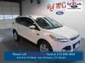 2015 White Platinum Metallic Tri-Coat Ford Escape Titanium  photo #1