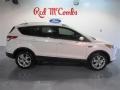 2015 White Platinum Metallic Tri-Coat Ford Escape Titanium  photo #9