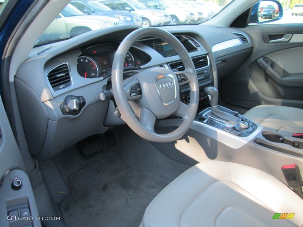 2009 A4 2.0T Premium quattro Sedan - Aruba Blue Pearl Effect / Light Grey photo #10