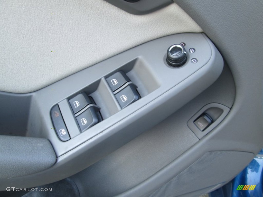 2009 A4 2.0T Premium quattro Sedan - Aruba Blue Pearl Effect / Light Grey photo #13