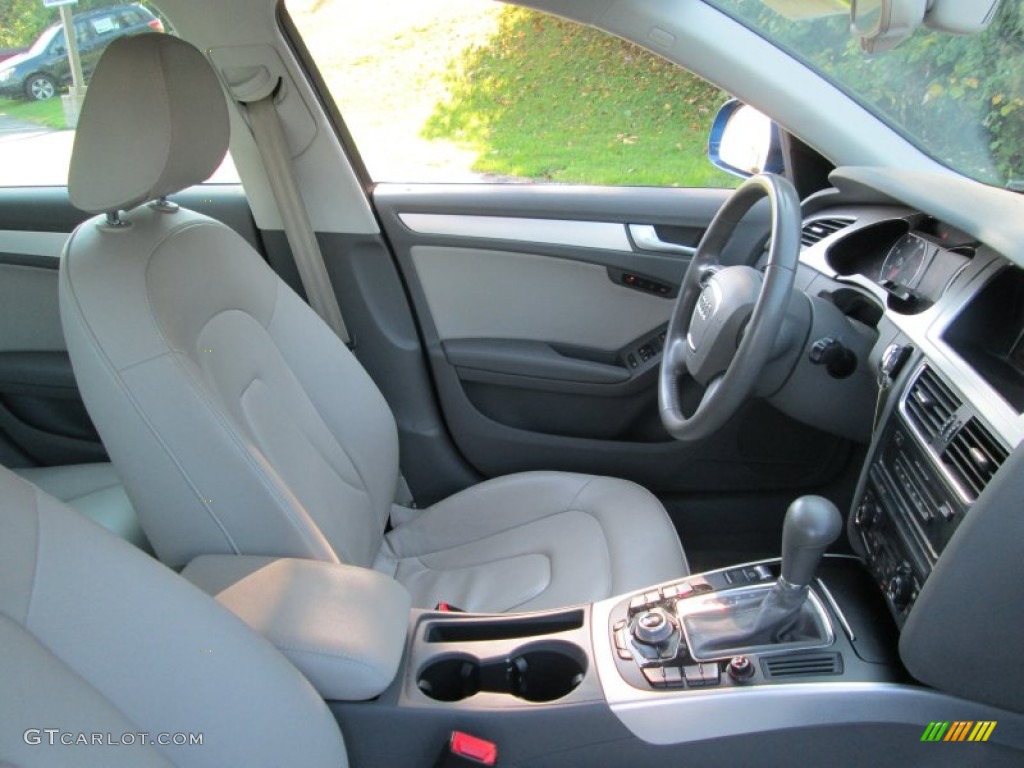 2009 A4 2.0T Premium quattro Sedan - Aruba Blue Pearl Effect / Light Grey photo #15