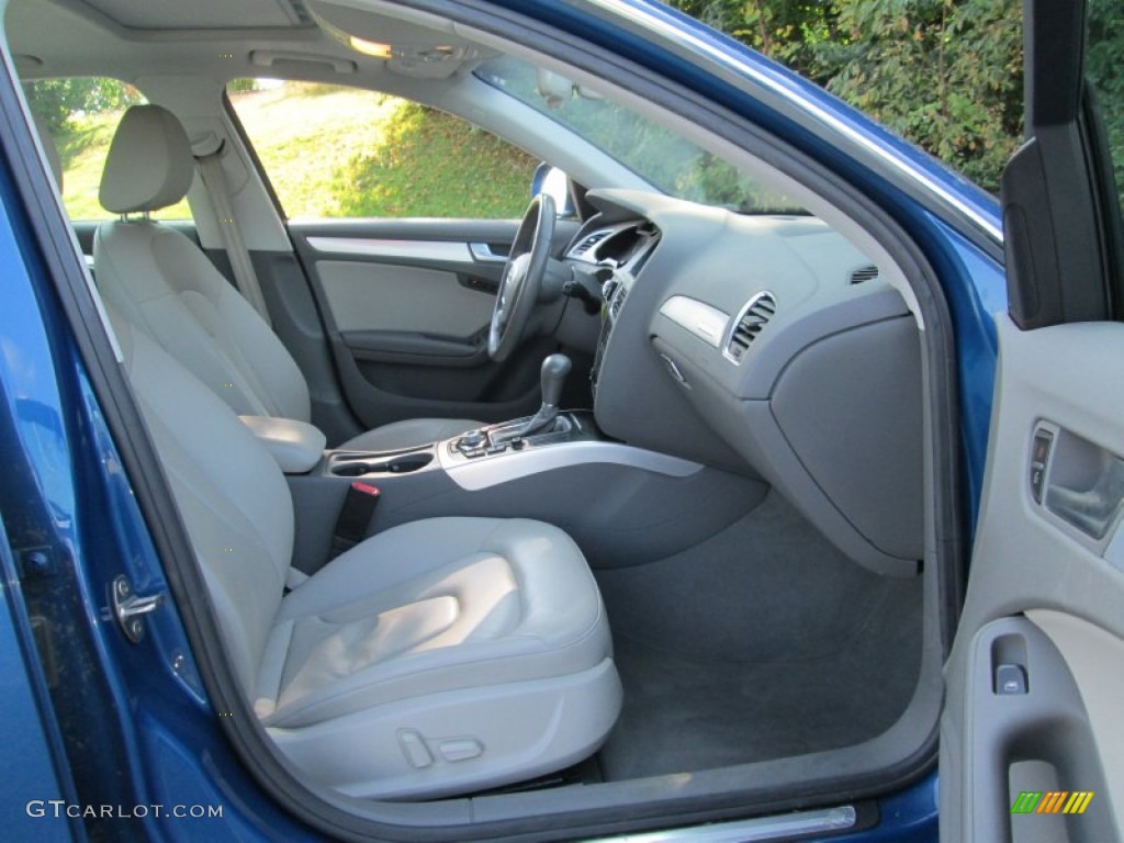 2009 A4 2.0T Premium quattro Sedan - Aruba Blue Pearl Effect / Light Grey photo #17
