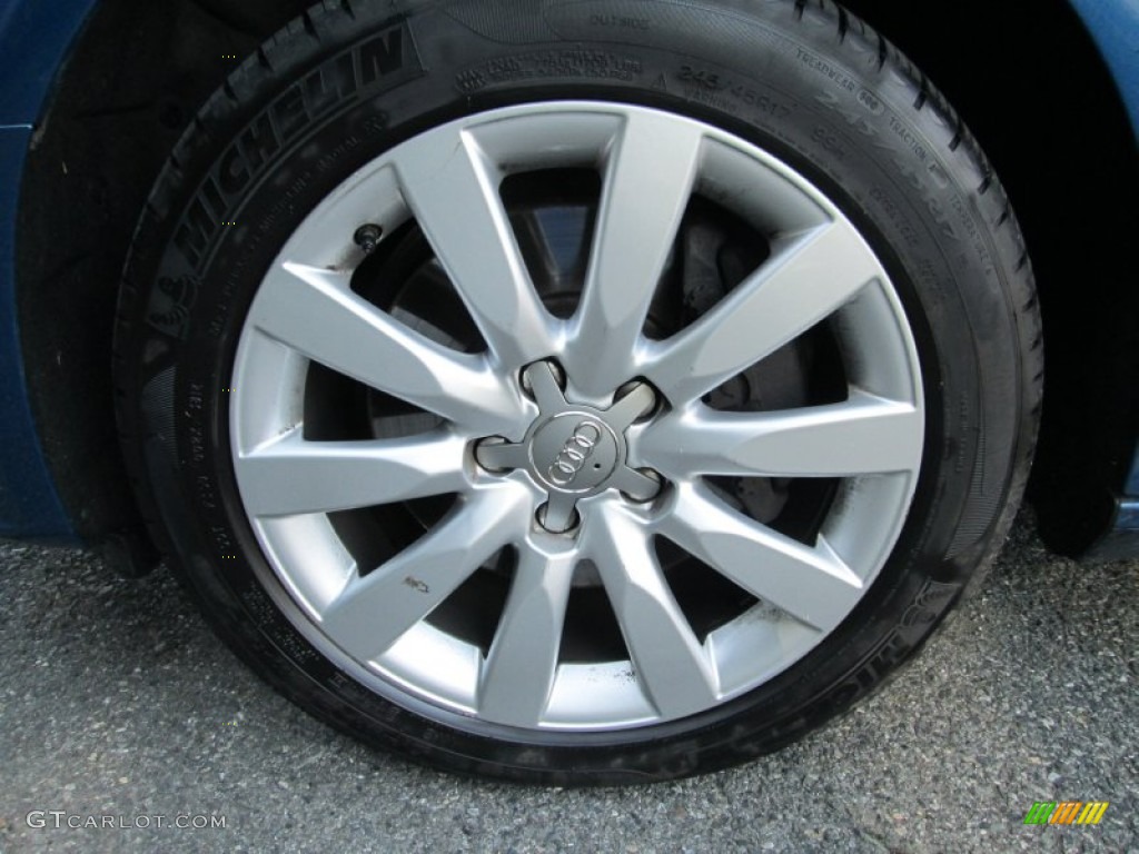 2009 A4 2.0T Premium quattro Sedan - Aruba Blue Pearl Effect / Light Grey photo #22