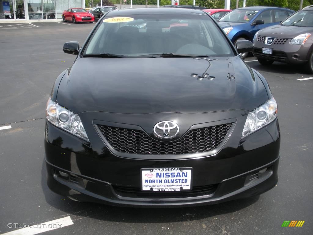 2007 Camry SE - Black / Dark Charcoal photo #2
