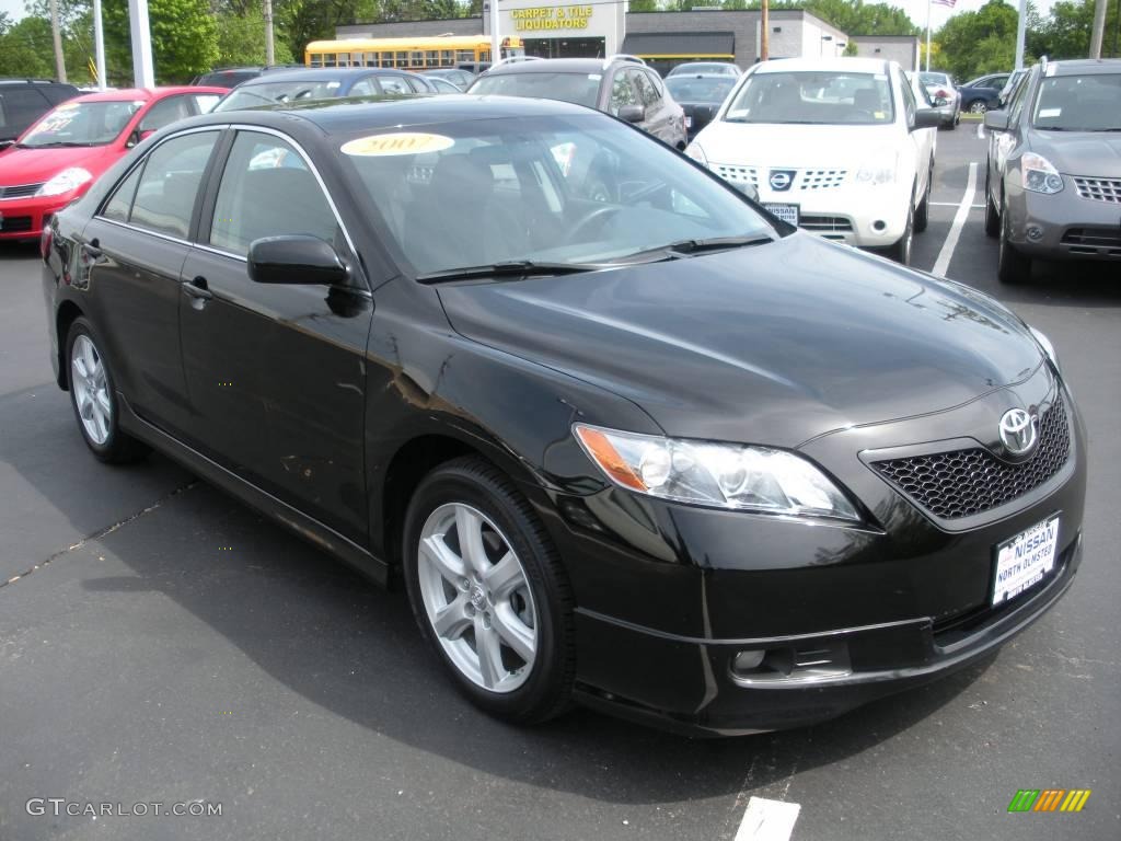 2007 Camry SE - Black / Dark Charcoal photo #3