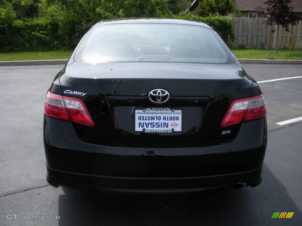 2007 Camry SE - Black / Dark Charcoal photo #7