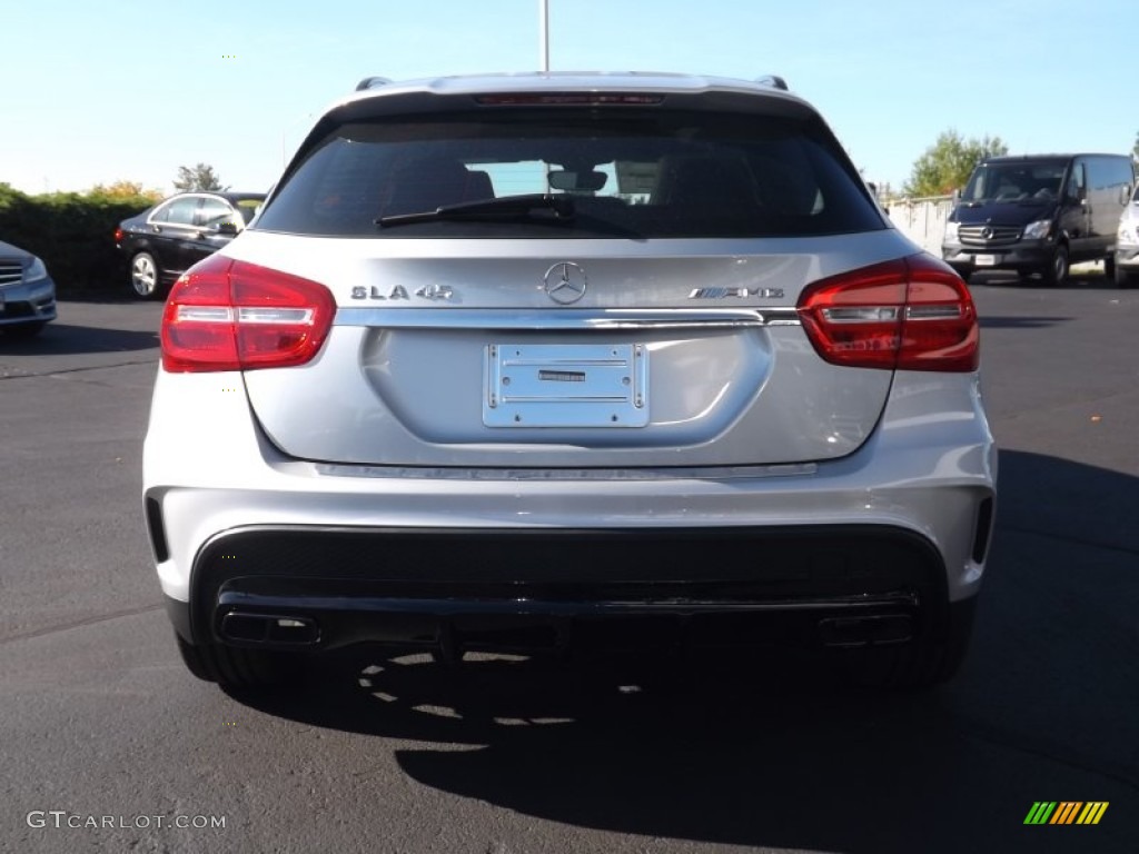 2015 GLA 45 AMG 4Matic - Polar Silver Metallic / Black photo #4