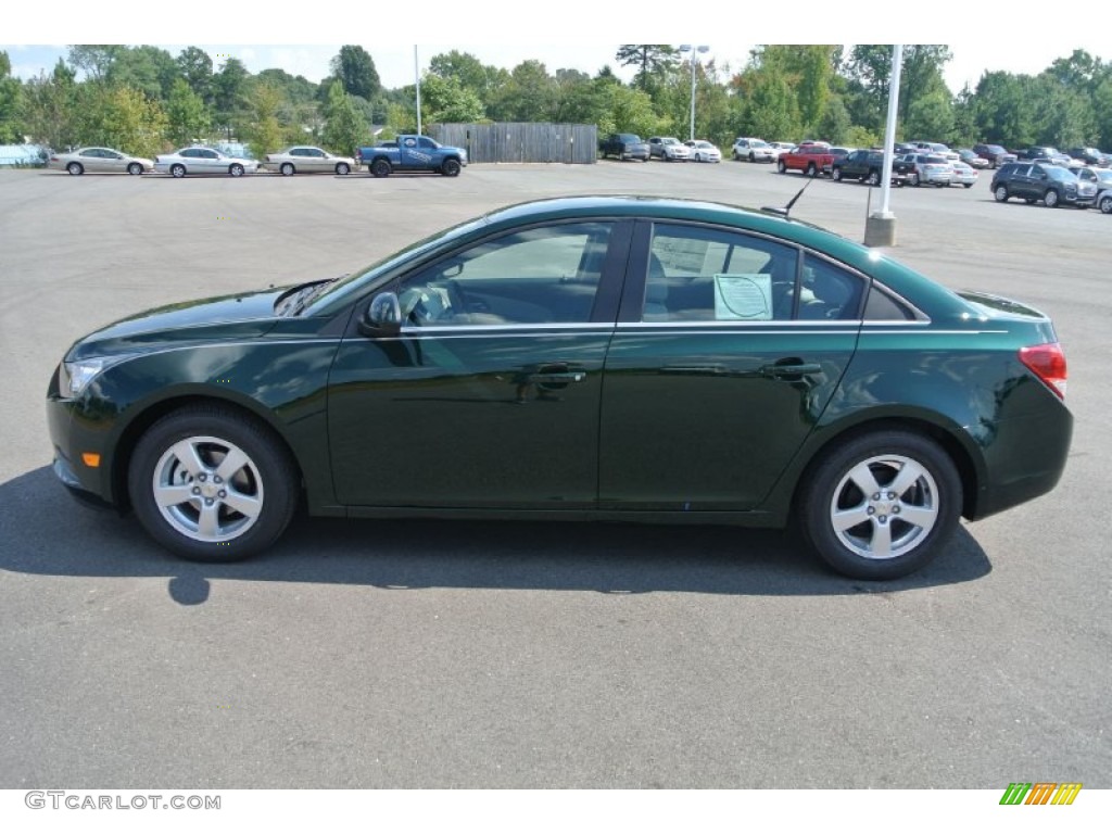 2014 Cruze LT - Rainforest Green Metallic / Medium Titanium photo #3