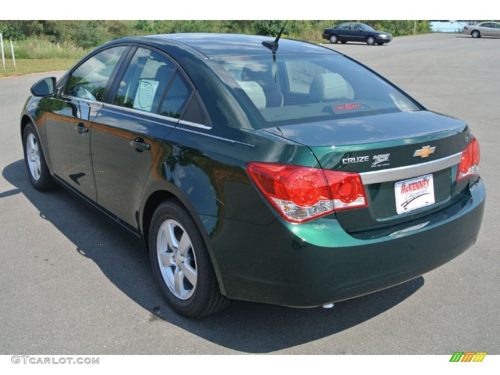 2014 Cruze LT - Rainforest Green Metallic / Medium Titanium photo #4