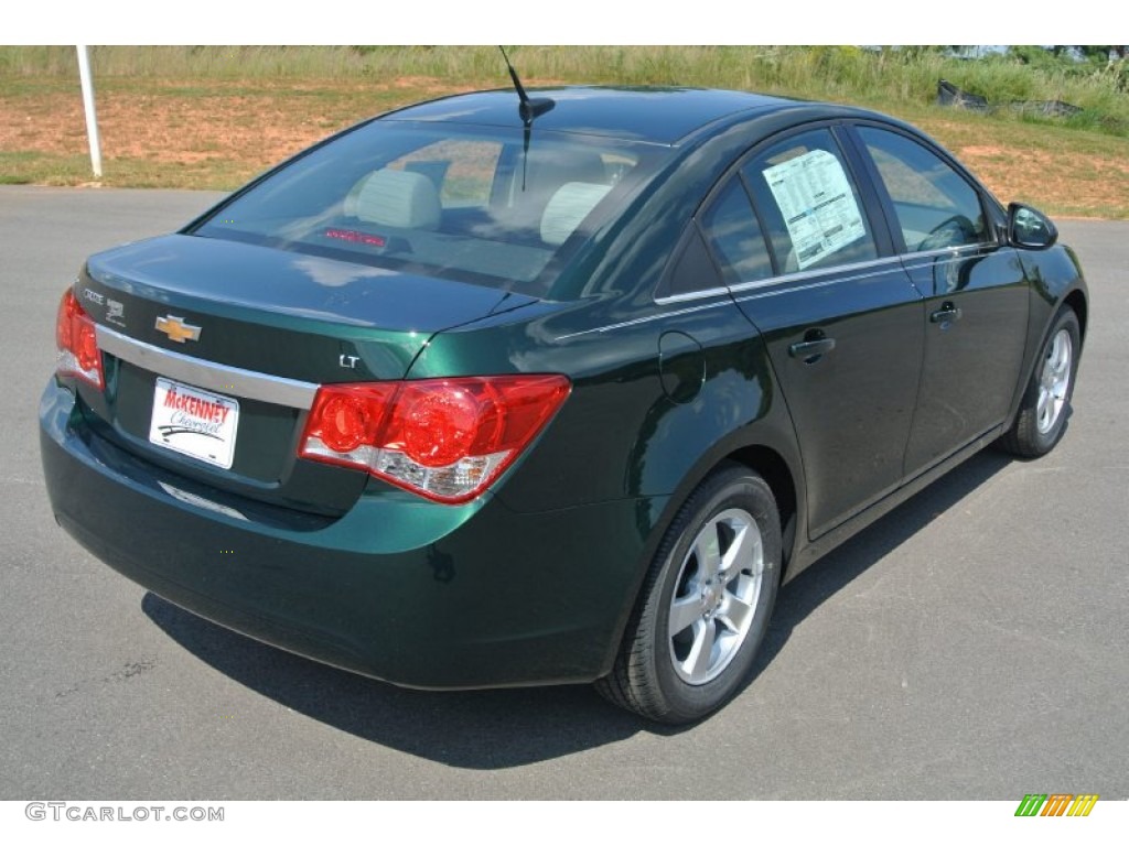 2014 Cruze LT - Rainforest Green Metallic / Medium Titanium photo #5