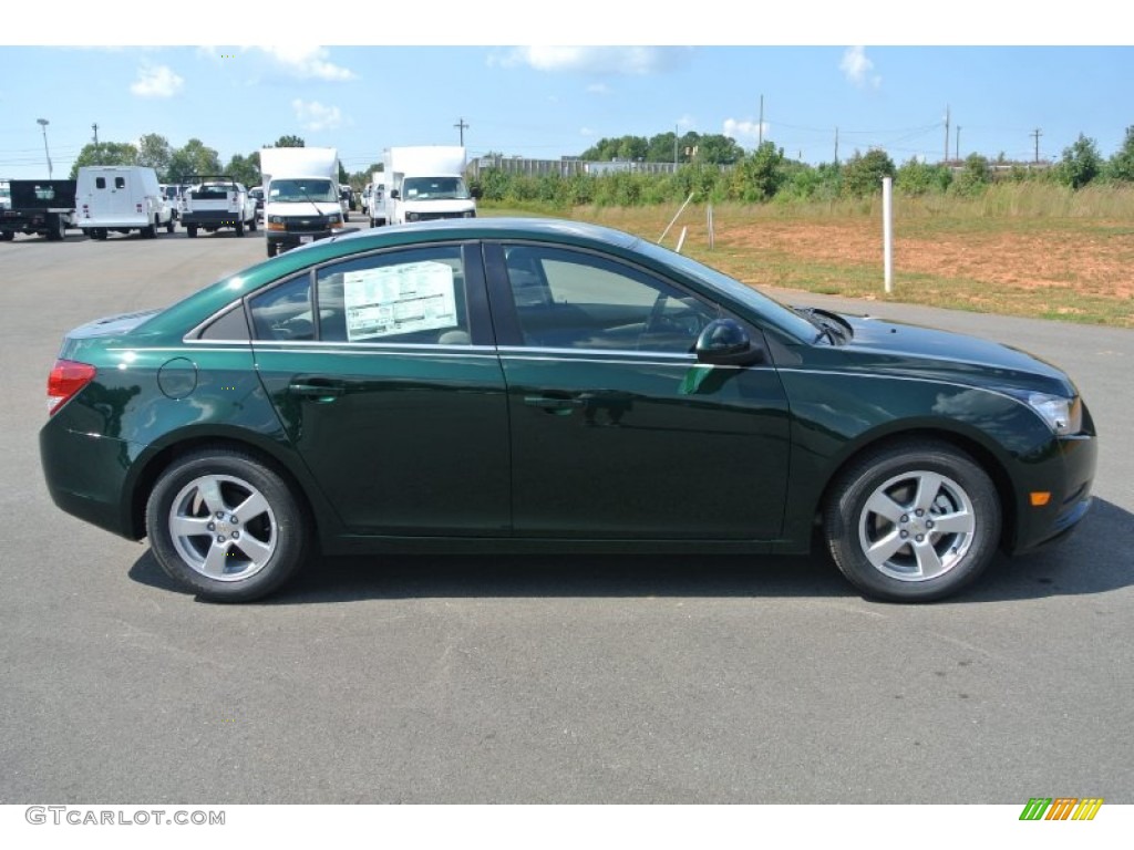 2014 Cruze LT - Rainforest Green Metallic / Medium Titanium photo #6