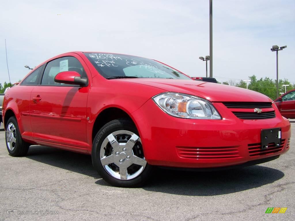 2008 Cobalt LT Coupe - Victory Red / Ebony/Gray photo #1