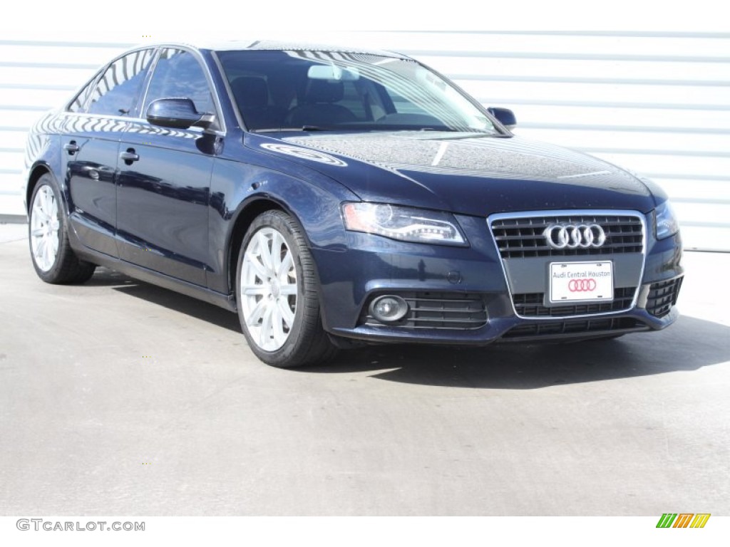 2011 A4 2.0T Sedan - Deep Sea Blue Pearl / Black photo #1