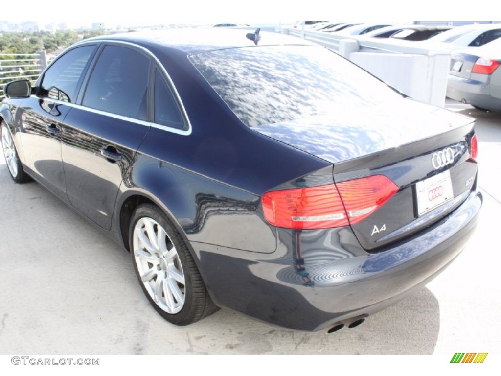 2011 A4 2.0T Sedan - Deep Sea Blue Pearl / Black photo #7