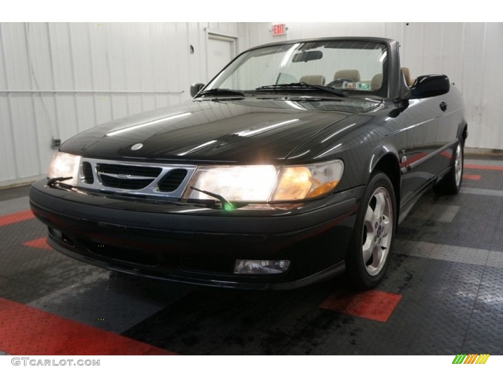 2001 9-3 SE Convertible - Black / Warm Beige photo #3