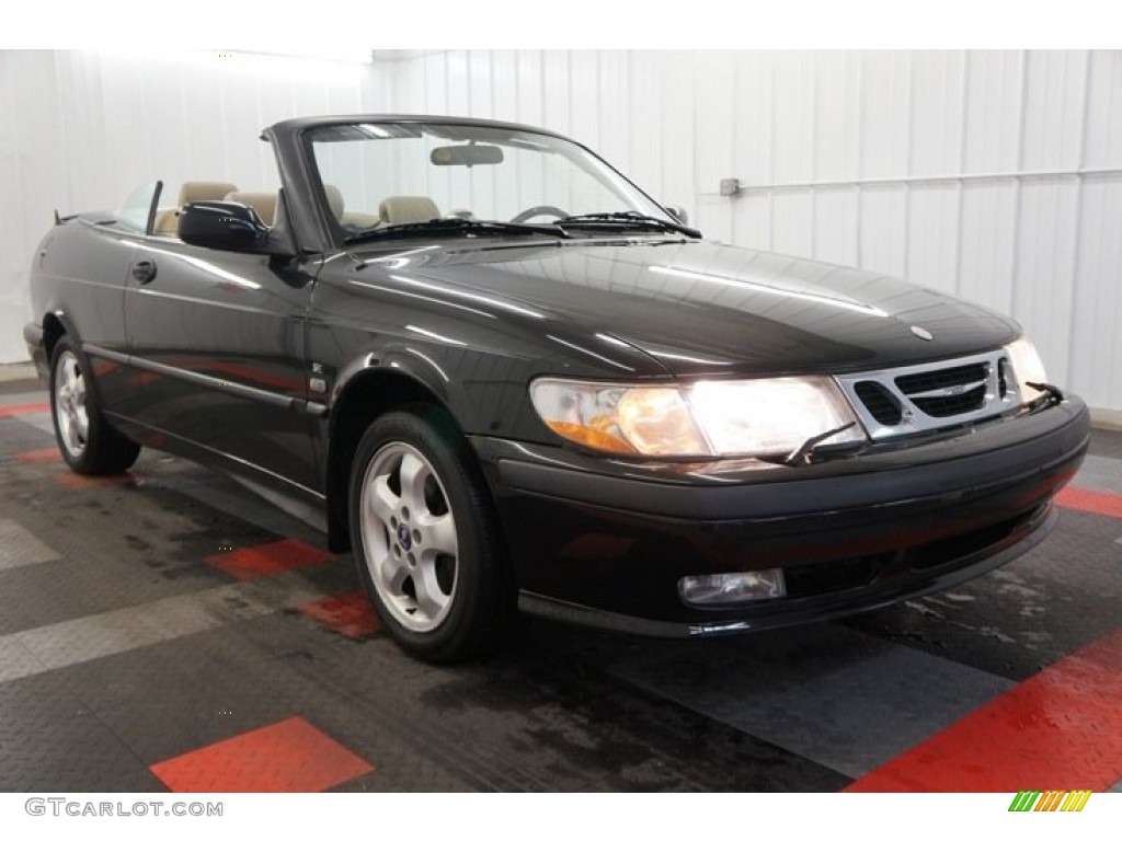 2001 9-3 SE Convertible - Black / Warm Beige photo #5