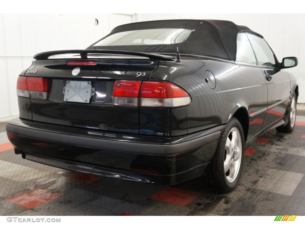 2001 9-3 SE Convertible - Black / Warm Beige photo #8