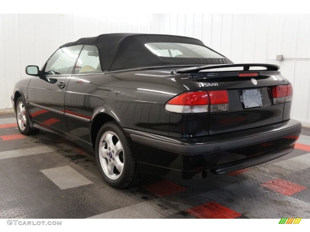 2001 9-3 SE Convertible - Black / Warm Beige photo #10