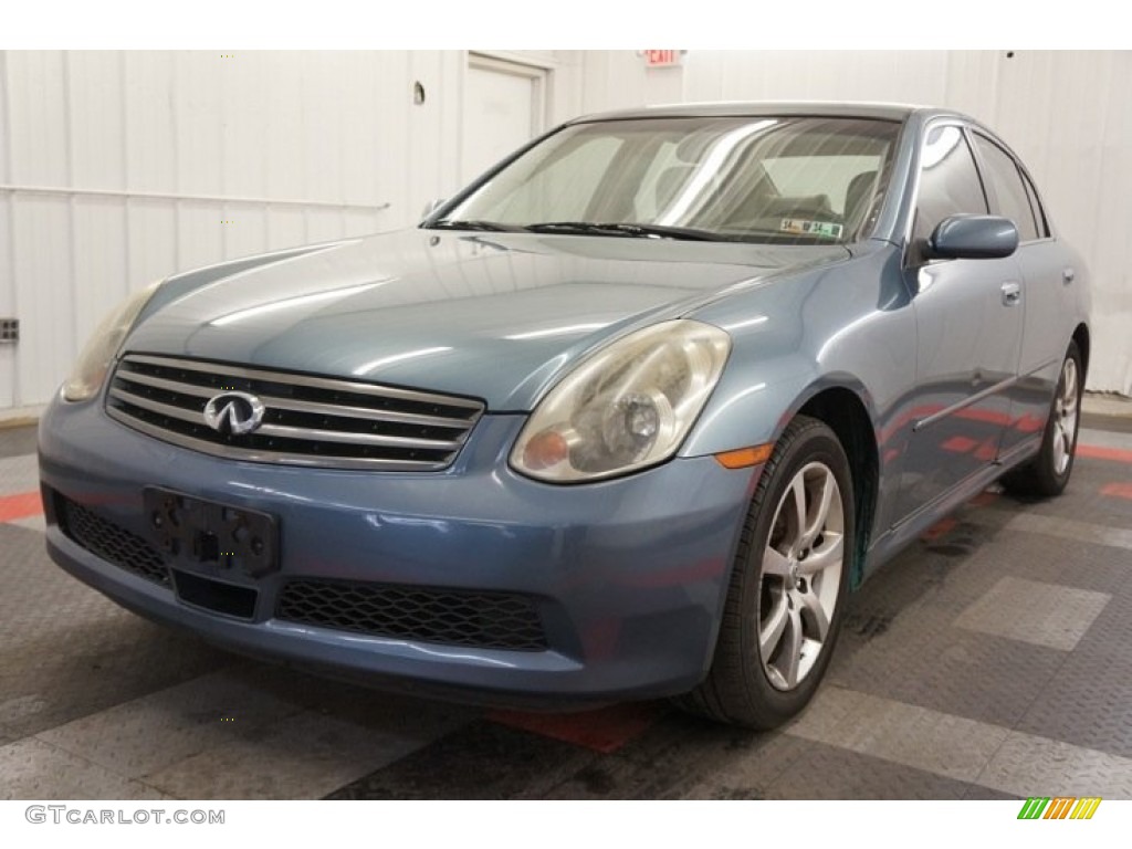 2005 G 35 x Sedan - Lakeshore Slate Blue / Wheat photo #3