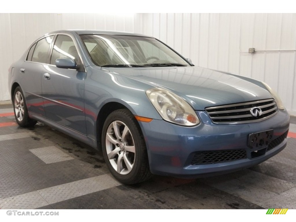 2005 G 35 x Sedan - Lakeshore Slate Blue / Wheat photo #5