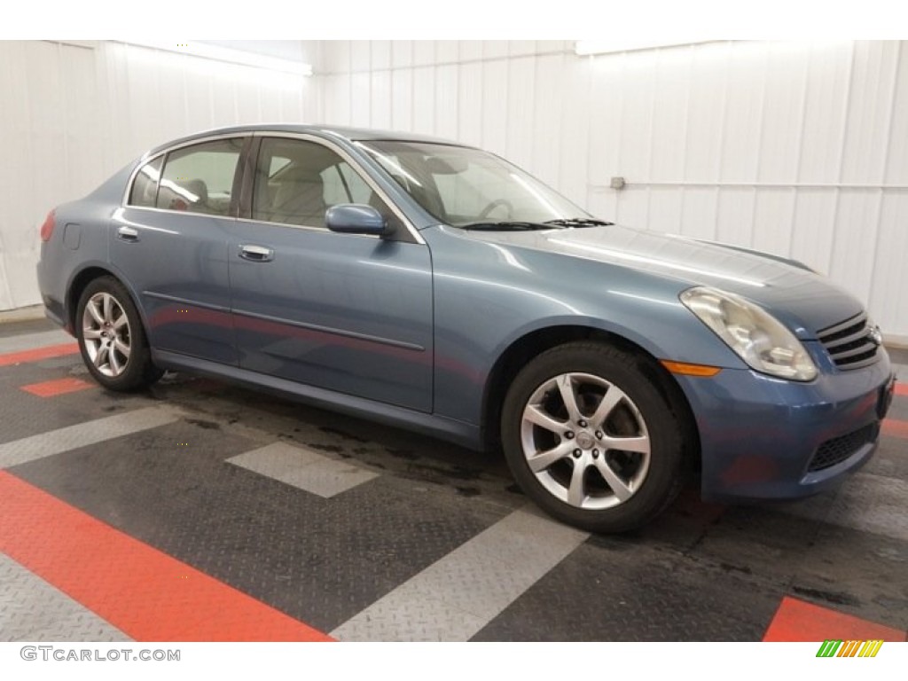 2005 G 35 x Sedan - Lakeshore Slate Blue / Wheat photo #6