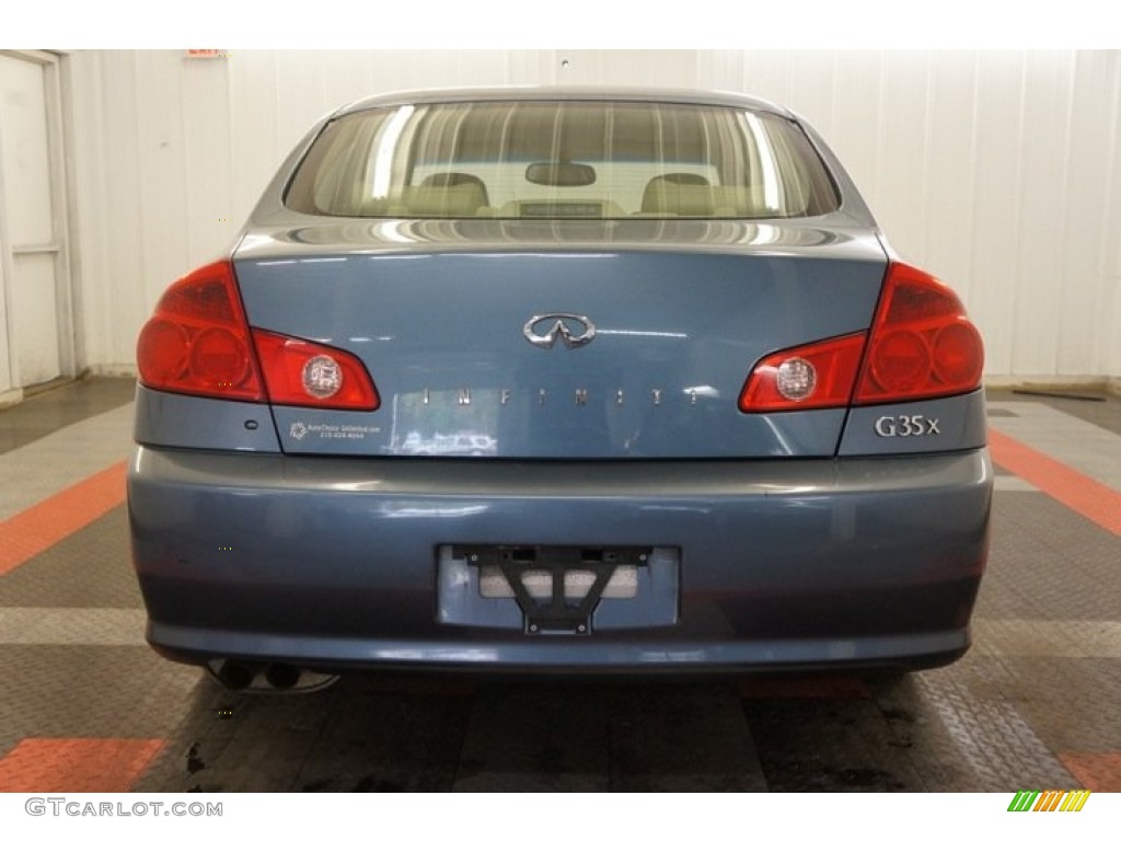2005 G 35 x Sedan - Lakeshore Slate Blue / Wheat photo #9