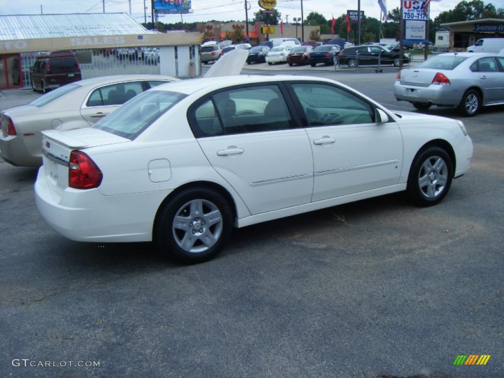 2006 Malibu LT V6 Sedan - White / Titanium Gray photo #4