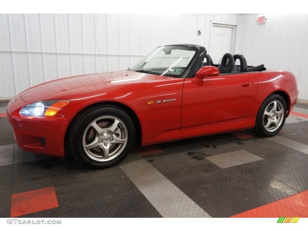 2002 S2000 Roadster - New Formula Red / Black photo #2