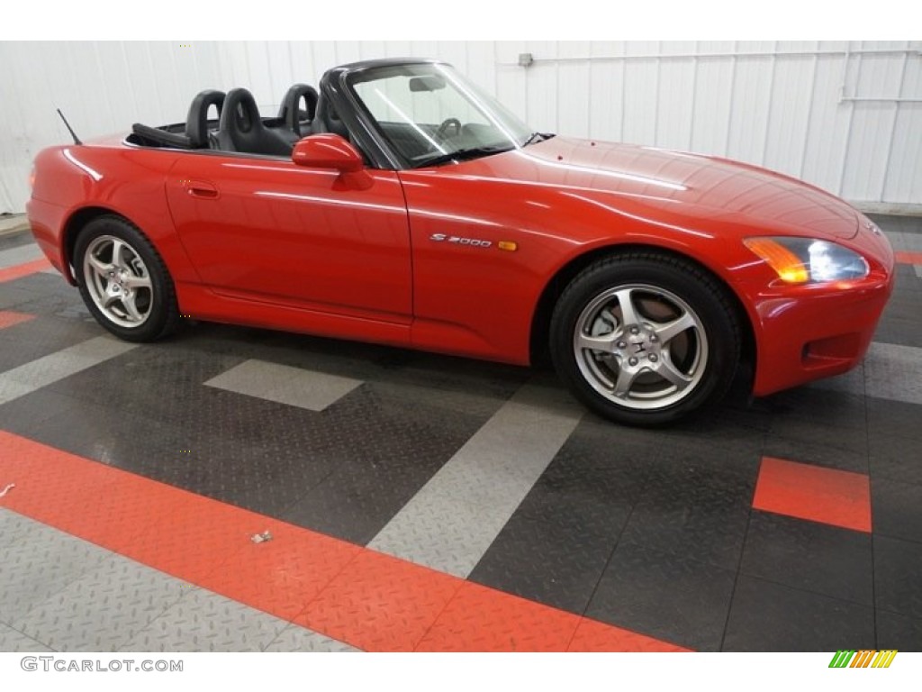 2002 S2000 Roadster - New Formula Red / Black photo #6