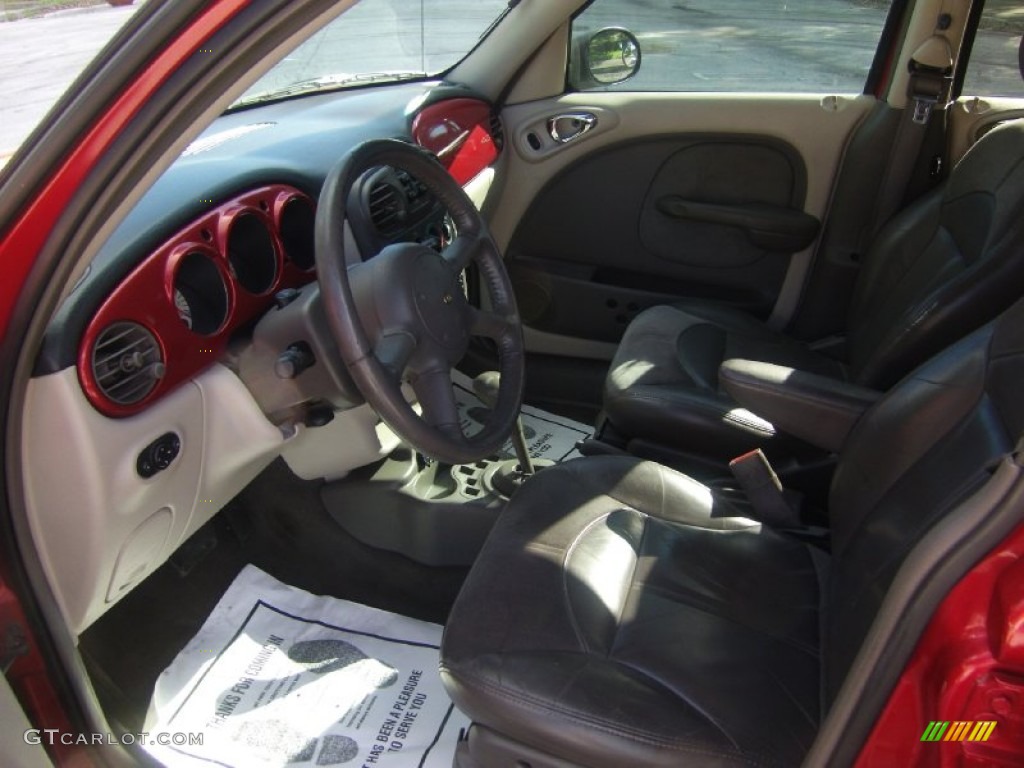2001 PT Cruiser Limited - Inferno Red Pearl / Taupe/Pearl Beige photo #7