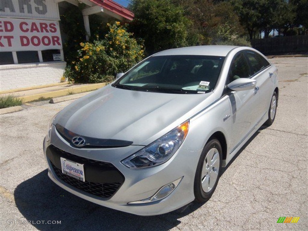 2015 Sonata Hybrid  - Starlight Silver / Gray photo #1