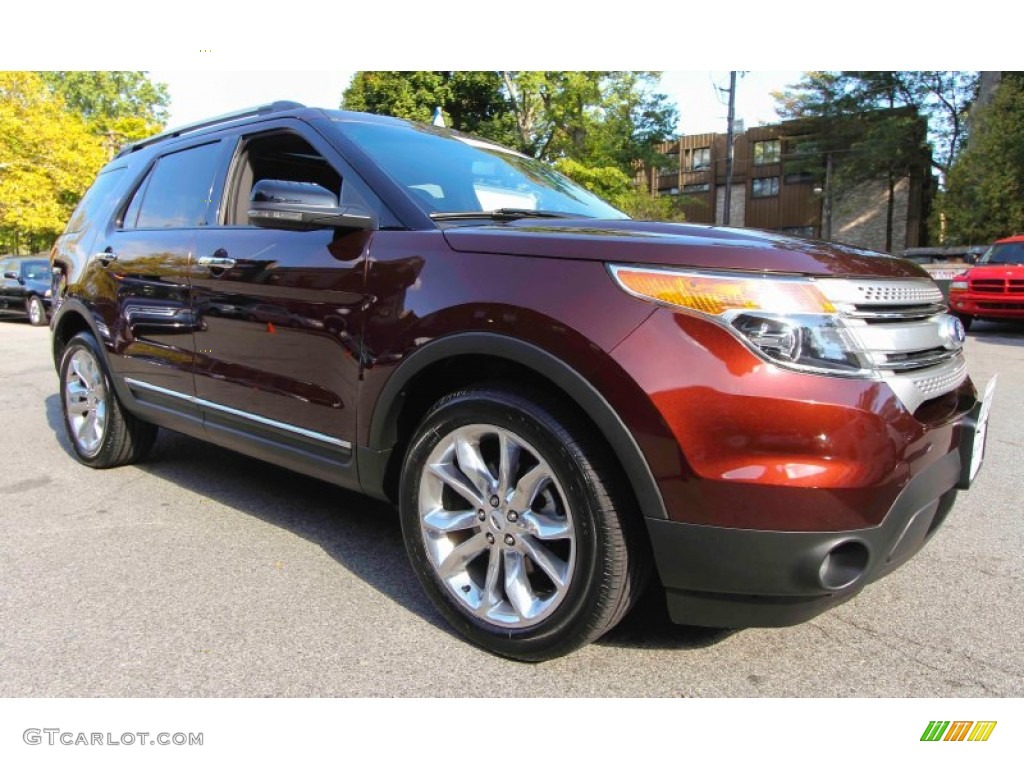 2012 Explorer XLT 4WD - Cinnamon Metallic / Charcoal Black photo #8