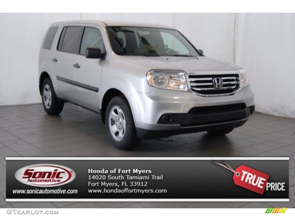 2015 Pilot LX - Alabaster Silver Metallic / Gray photo #1