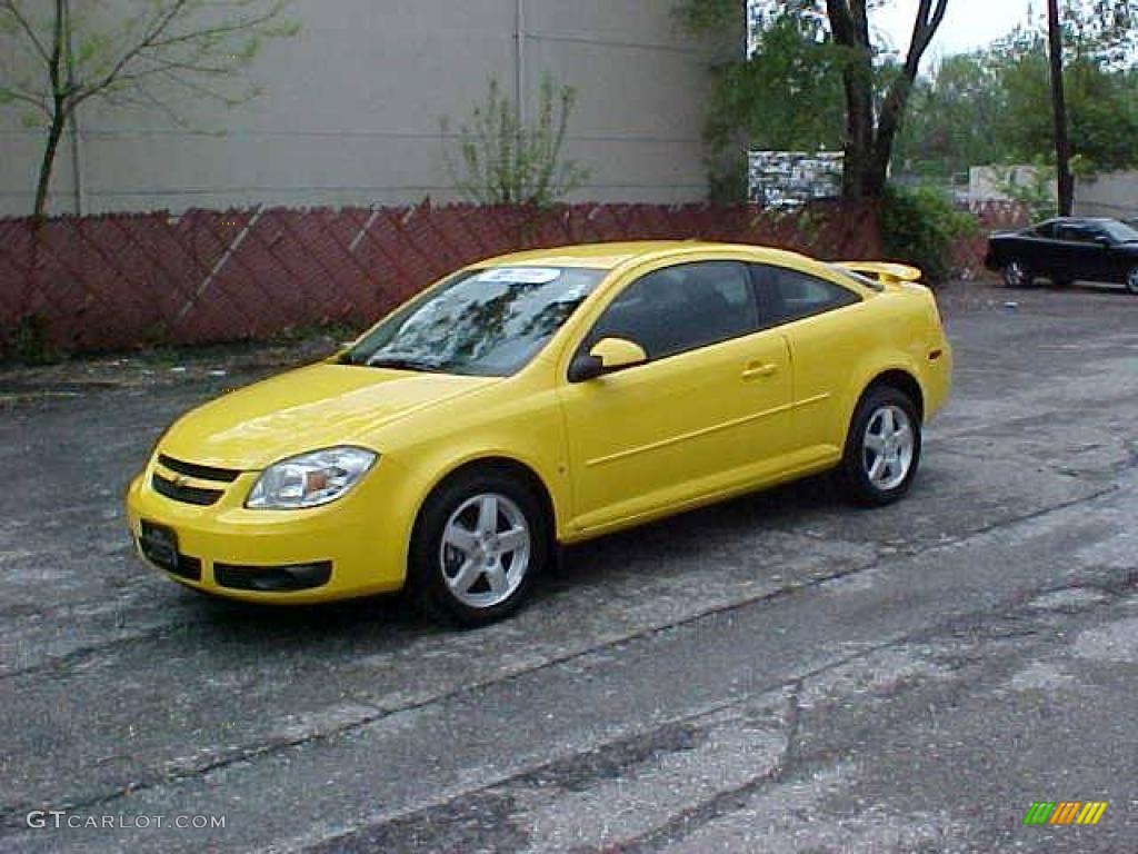 2008 Cobalt LT Coupe - Rally Yellow / Ebony/Gray photo #1