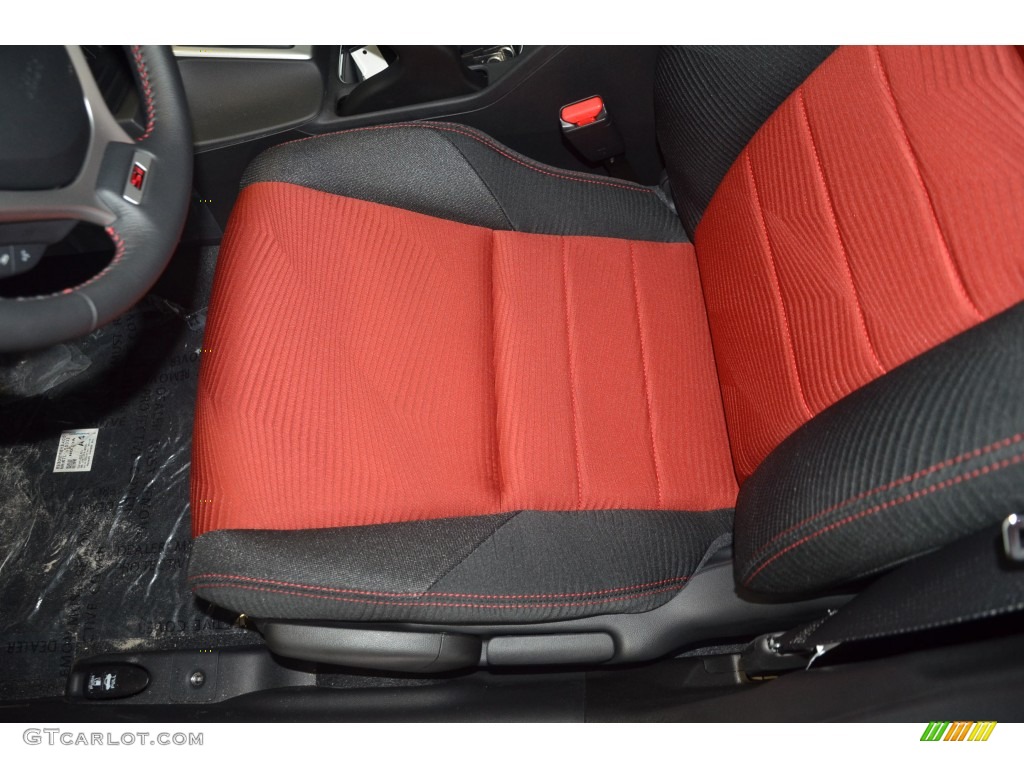 Black/Red Interior 2014 Honda Civic Si Sedan Photo #97916827